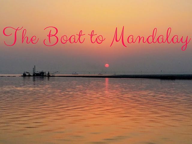 Taking The Boat From Bagan To Mandalay Indiana Jo - 